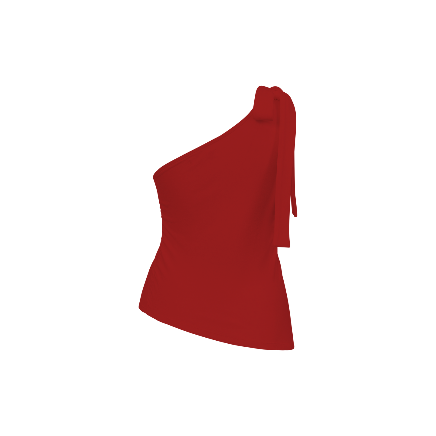 Merry One shoulder top with scarf - MC15