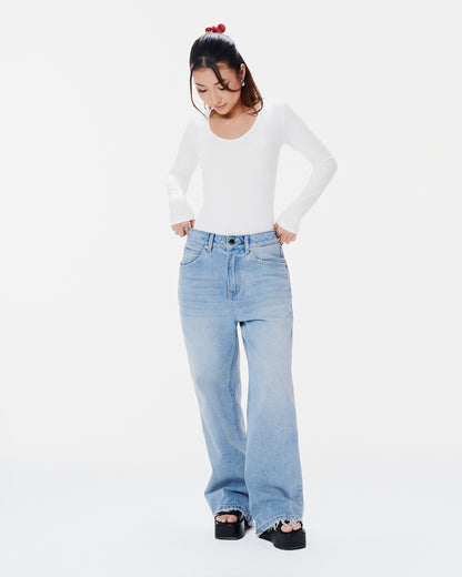 Merry Long Sleeve V-Neck Top - MC16