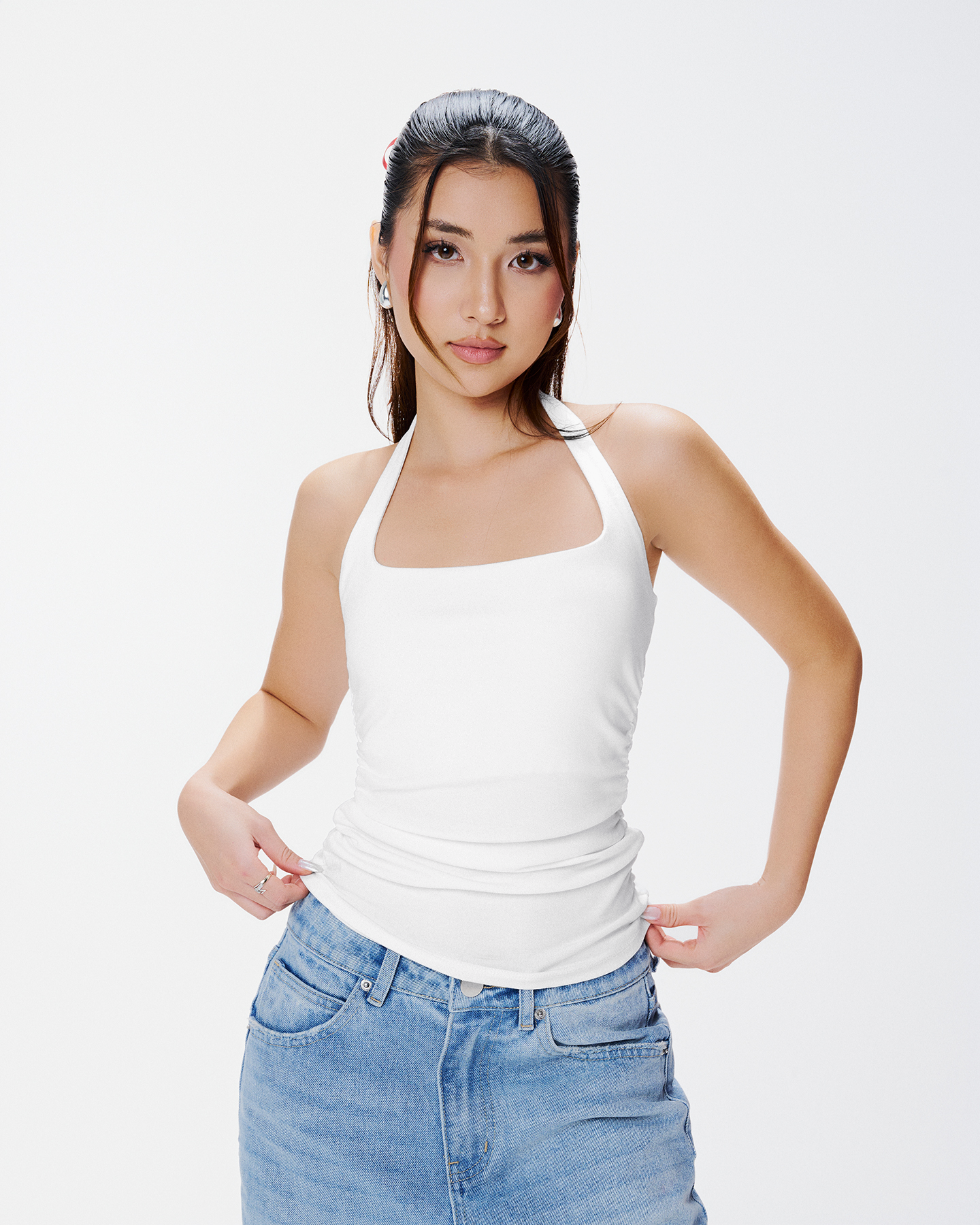 Merry Round neck halter top - MC12